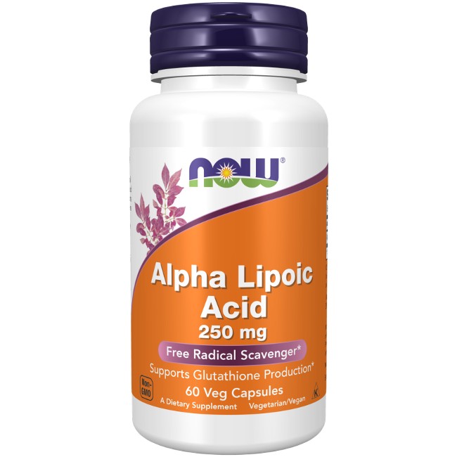 Alpha Lipoic Acid 250 mg 60 Veg Capsules - front