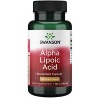 Thumbnail for Bottle of Swanson Alpha Lipoic Acid 100 mg 120 Capsules dietary supplement with antioxidant properties for blood sugar regulation.