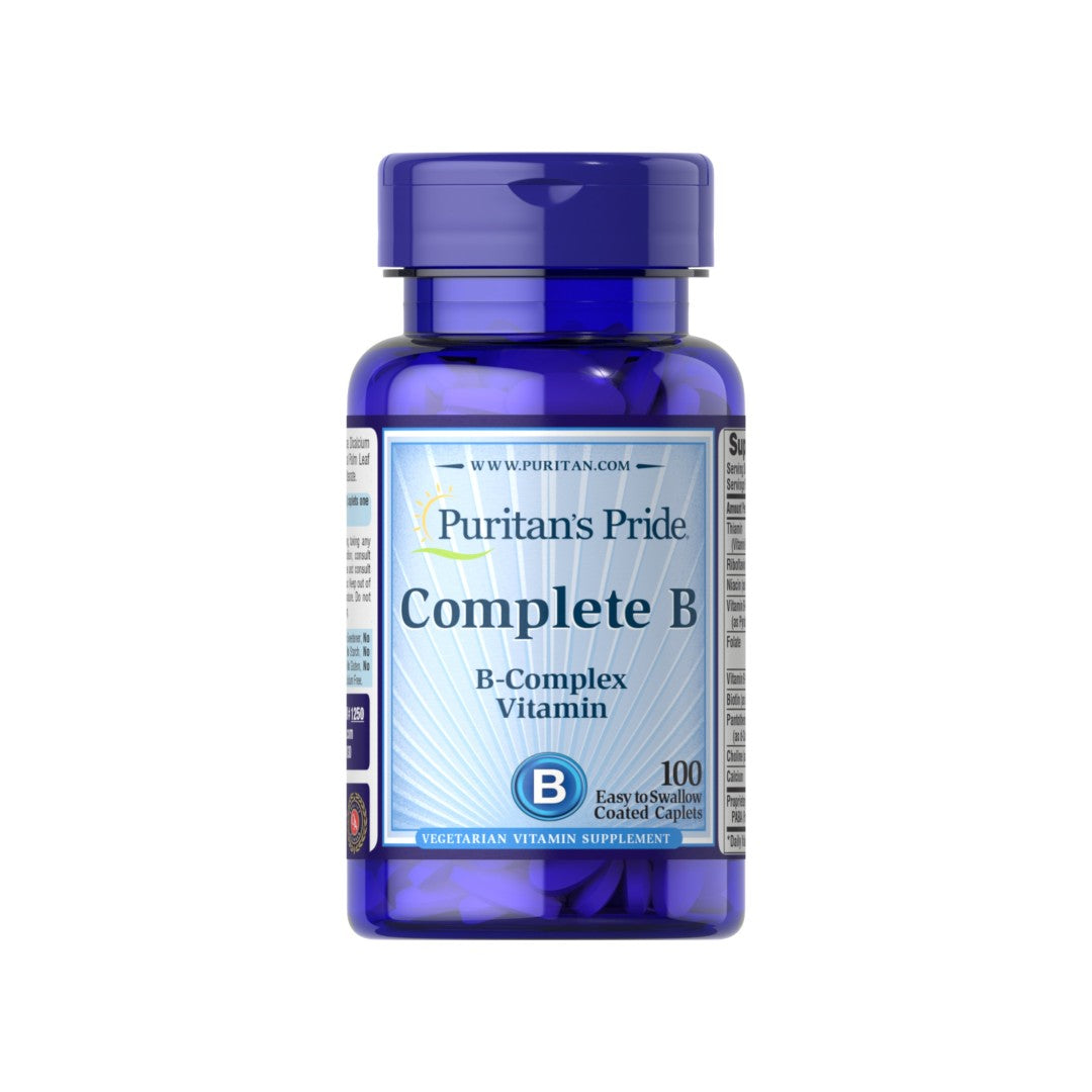Puritan's Pride Komplettes Vitamin B, B-Komplex - 100 Kapseln.