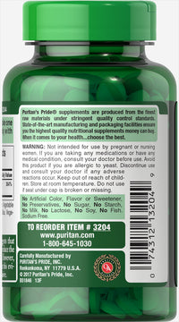 Vorschaubild für Die Rückseite einer Flasche Puritan's Pride Selen 200 mcg 200 Weichkapseln, die mit Antioxidantien die Schilddrüsenfunktion und die Gesundheit des Immunsystems fördern.