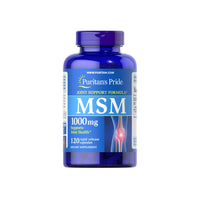 Daumennagel für Puritan's Pride MSM 1000 mg 120 Rapid Release Capsules fördern die Gesundheit der Gelenke und des Bindegewebes.