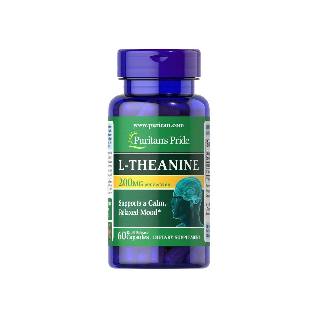 L-Theanin 100 mg 60 Kapseln - Vorderseite