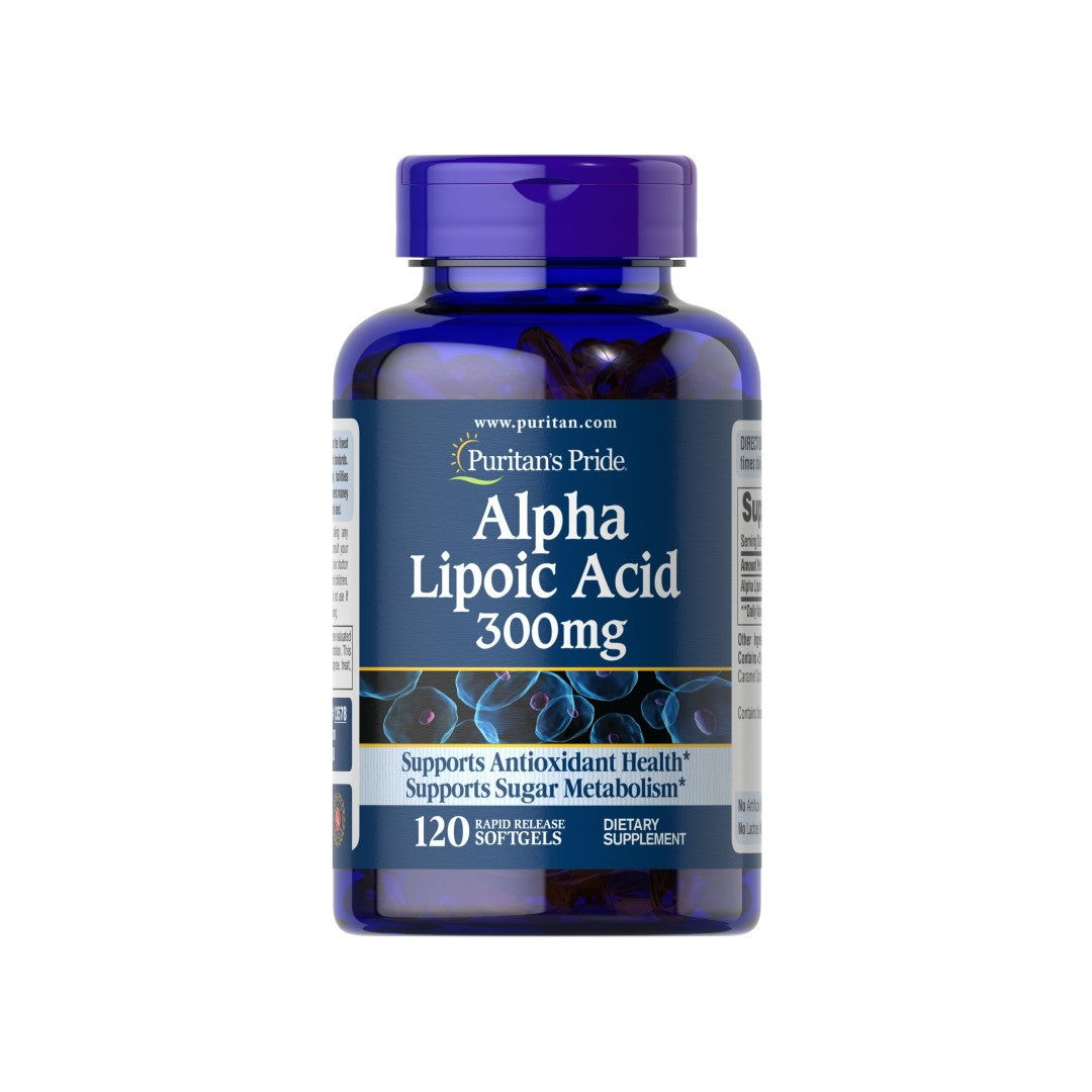 Puritan's Pride Alpha Lipoic Acid - 300 mg 120 softgel.