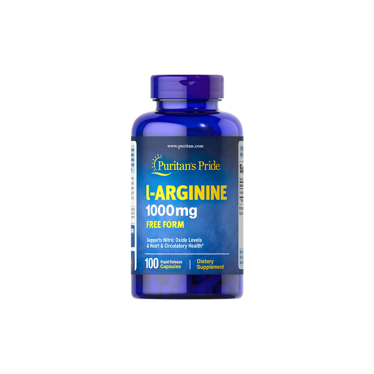 L-Arginin 1000 mg Free Form 100 Rapid Release Caps - Vorderseite