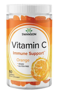 Thumbnail for Swanson Vitamin C 250 mg 60 Gummies - Orange high immunity orange gummies.