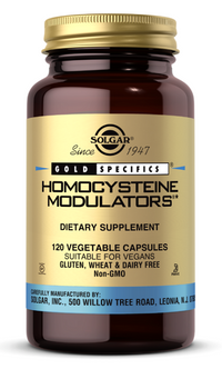 Thumbnail for Eine Flasche Solgar's Homocystein Modulators 120 Vegetable Capsules.