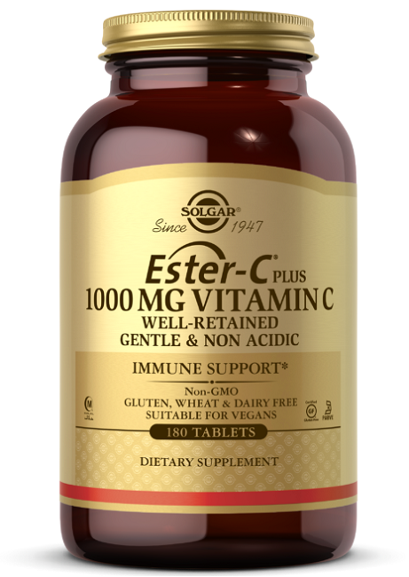 Solgar Ester-C Plus 1000 mg Vitamin C 180 Tabletten.