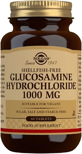 Eine Dose Solgar's Glucosaminhydrochlorid 1000 mg 60 Tabletten.