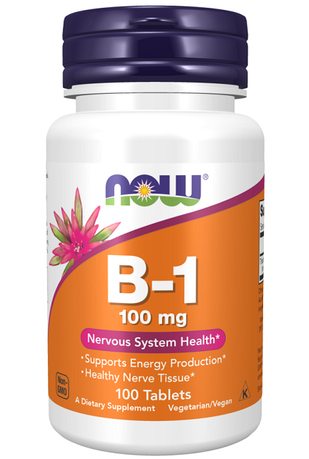 Now Foods Vitamin B-1 100 mg Tabletten sind ein Nahrungsergänzungsmittel, das den Energiestoffwechsel unterstützt. Diese B-Vitamine sind wichtig für die Erhaltung der allgemeinen Gesundheit und Vitalität.