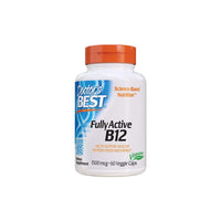 Thumbnail for Doctor's Best Vitamin Active B-12 1500 mcg 60 Veggie capsules is a high-quality supplement designed to support the health of the brain and red blood cells.