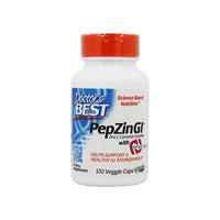 Daumennagel für Ein Nahrungsergänzungsmittel für die Magengesundheit, das speziell für gelegentliche Magenbeschwerden entwickelt wurde und PepZin GI 120 Veggie-Kapseln enthält.