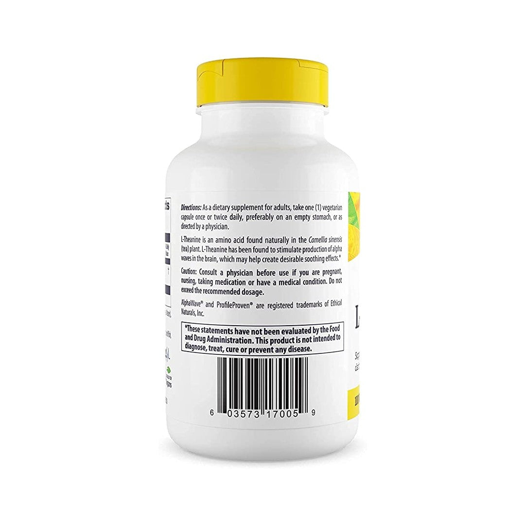 L-Theanin 100 mg (AlphaWave) 180 pflanzliche Kapseln - zurück