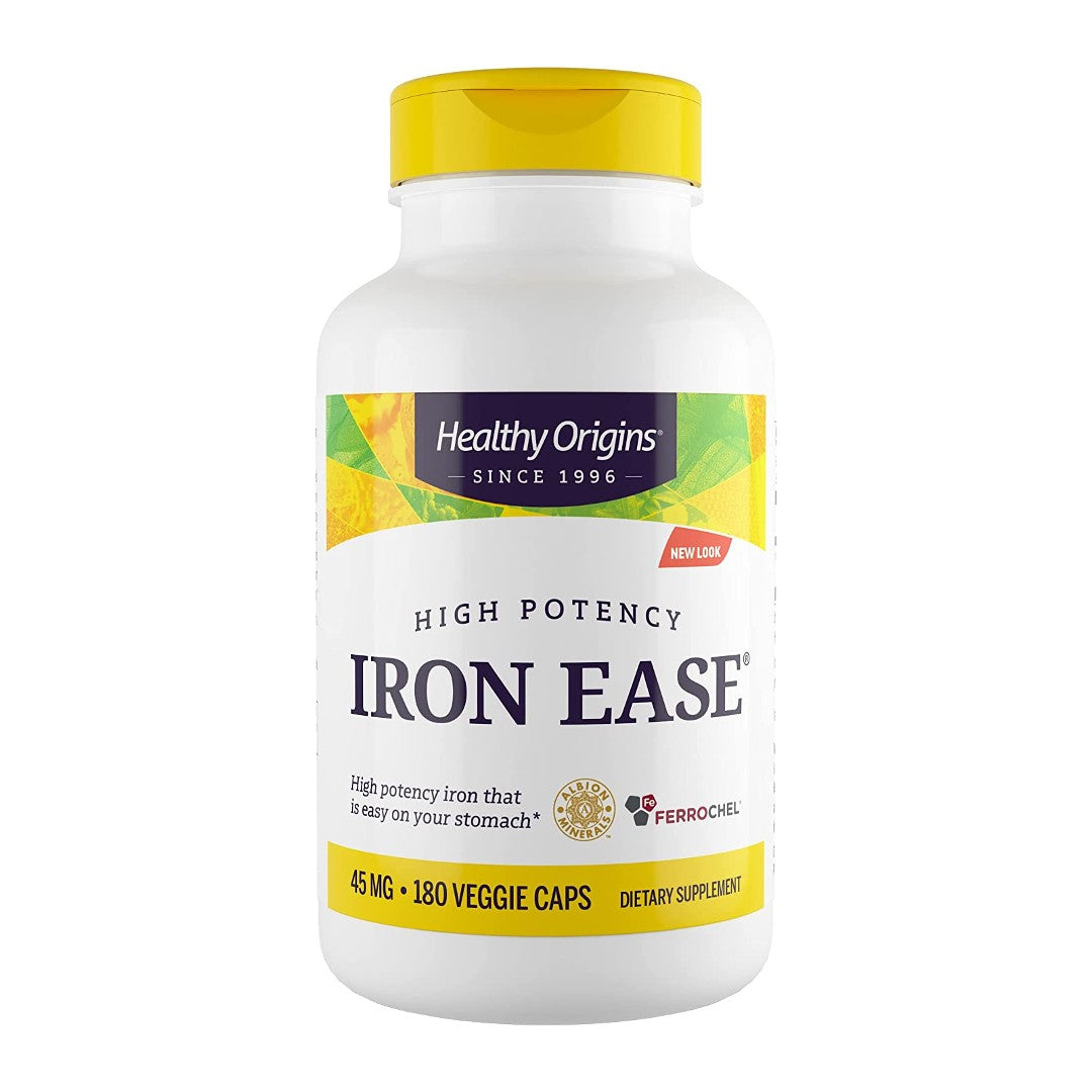 Healthy Origins Iron Ease 45 mg 180 Veggie-Kapseln.