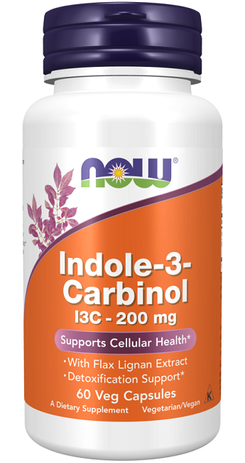 Now Foods Indol 3 Carbinol 200 mg mit Lingans 60 pflanzliche Kapseln.