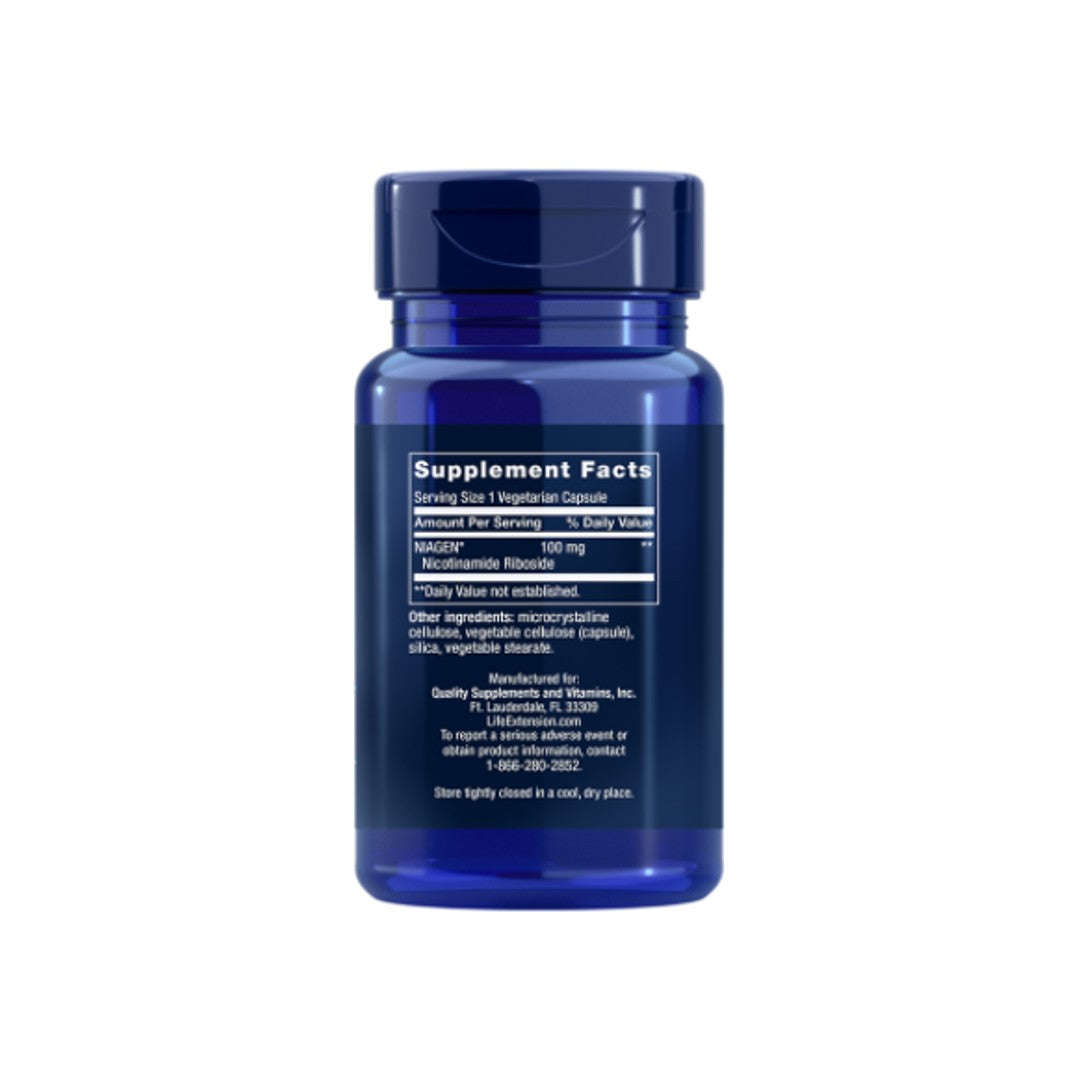 NAD+ Cell Regenerator, 100 mg 30 Veggie-Kapseln - Supplement Fakten
