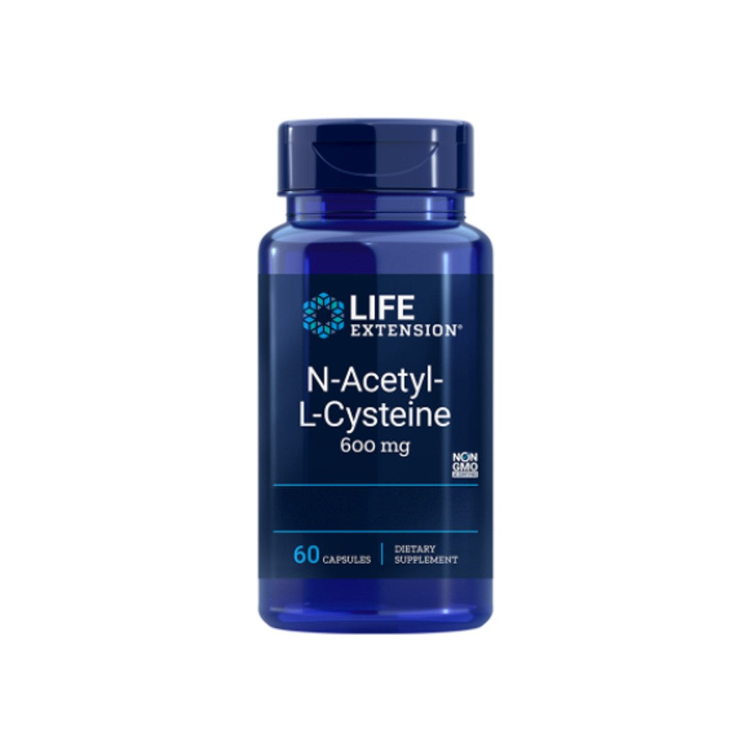 N-Acetyl Cysteine 600 mg 60 capsules - front