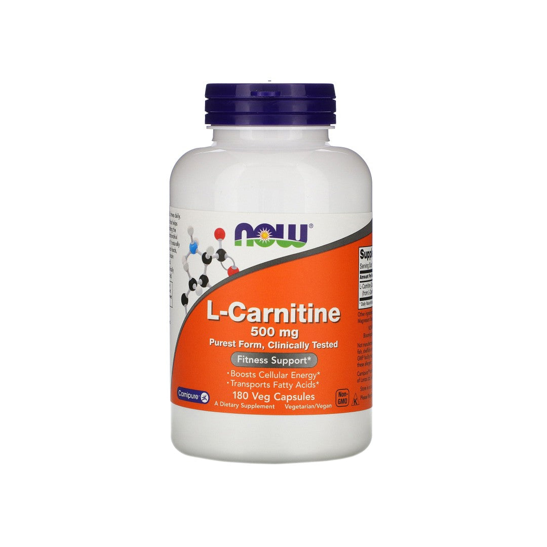 L-Carnitin 500 mg 180 pflanzliche Kapseln - Vorderseite