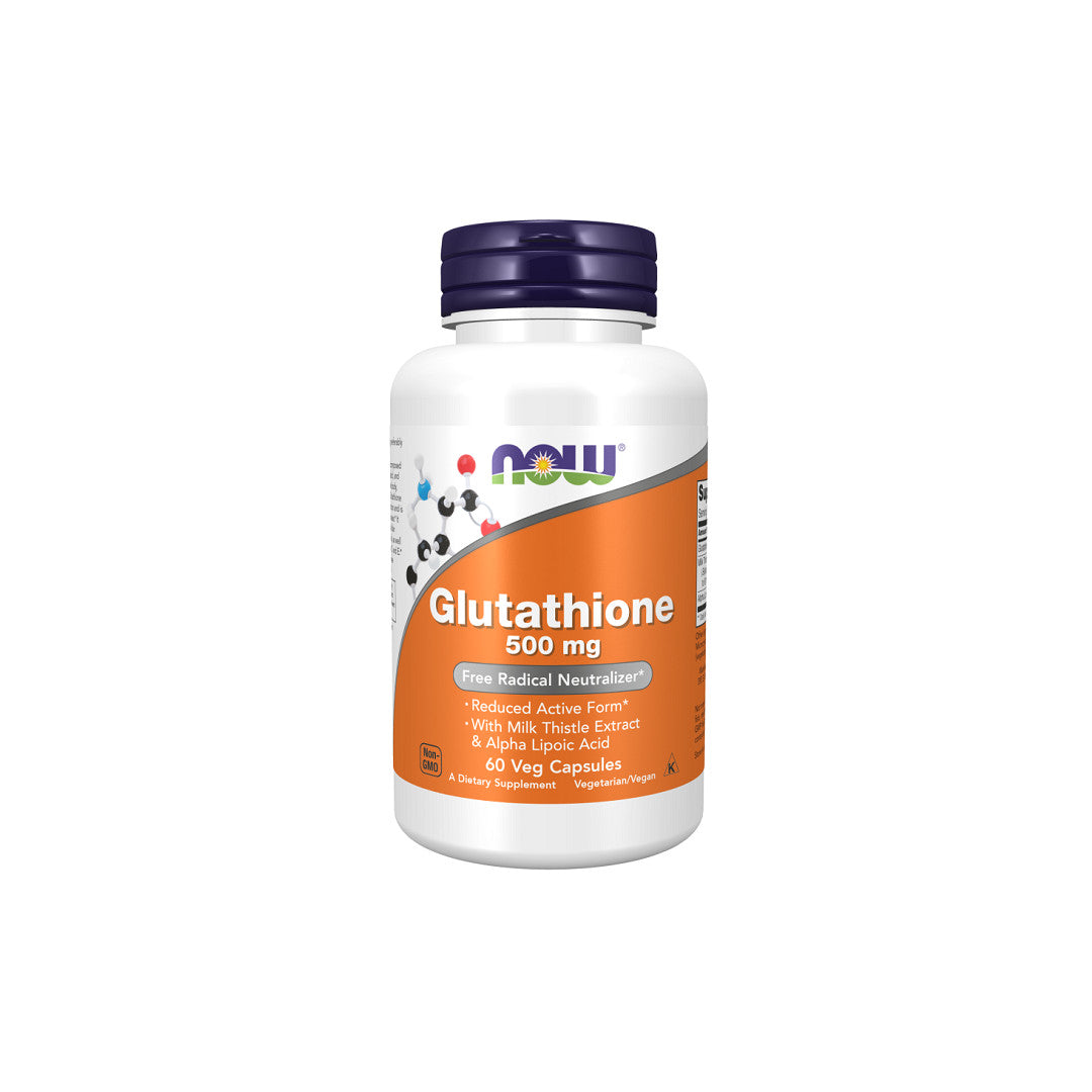 Now Foods Glutathion 500 mg 60 pflanzliche Kapseln.