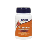 Thumbnail for Now Foods Vitamin A 25000 IU 100 softgel for enhanced eye health and optimal vitamin A intake.