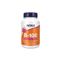 Vorschaubild für Now Foods Vitamine B-100 mg Komplex 100 pflanzliche Kapseln für die Gesundheit des Immunsystems.