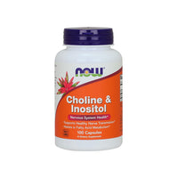 Vorschaubild für Now Foods Cholin & Inositol 250/250 mg 100 Kapseln.