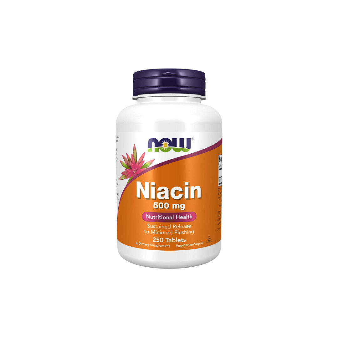 Now Foods Vitamins B-3 NIACIN 500 mg 250 tablets promote cardiovascular health and vitality. These capsules support carbohydrate metabolism for optimal well-being.