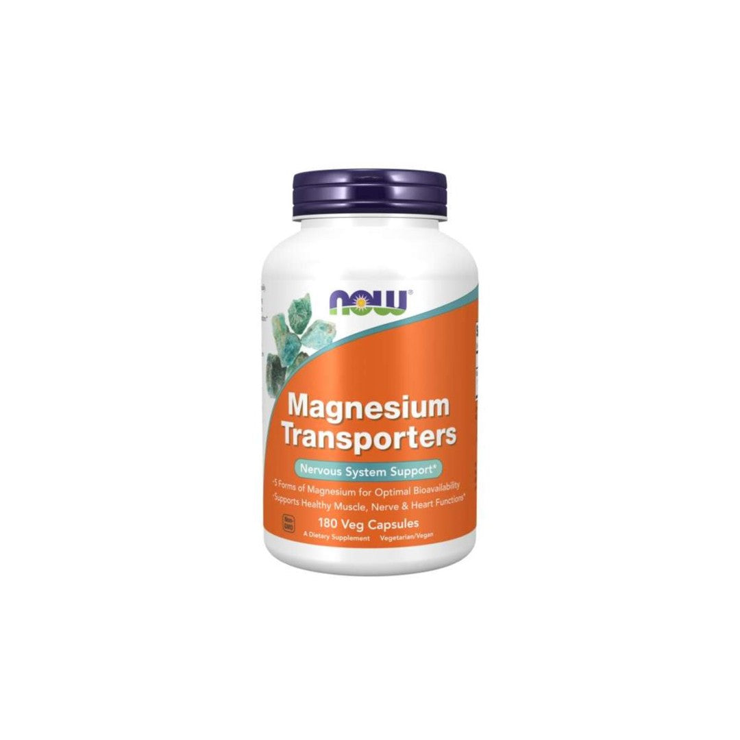 Now Foods Magnesium Transporter 120 mg 180 Veggie-Kapseln.