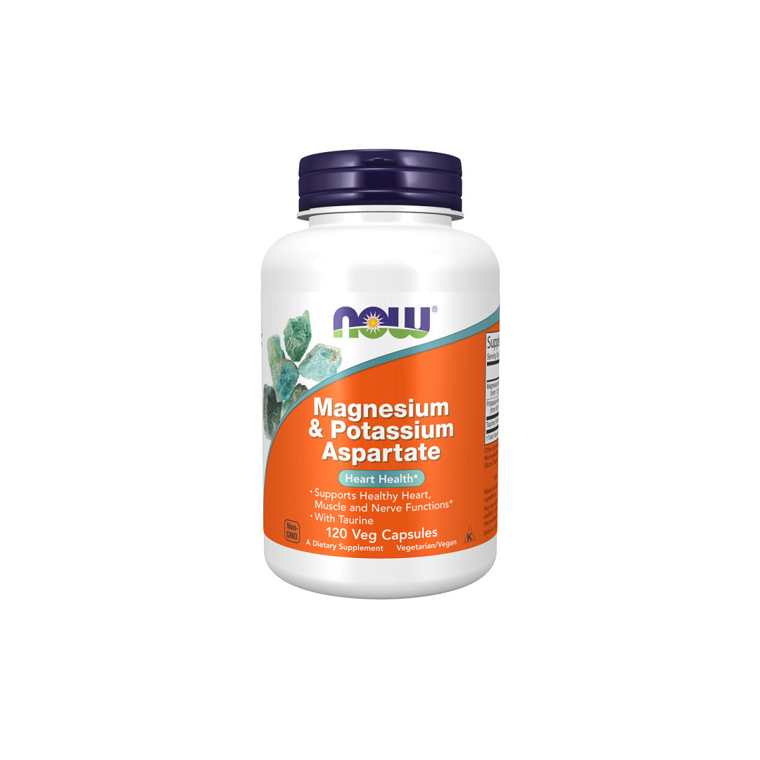 Now Foods Magnesium & Kalium Aspartat 120 Veg-Kapseln.