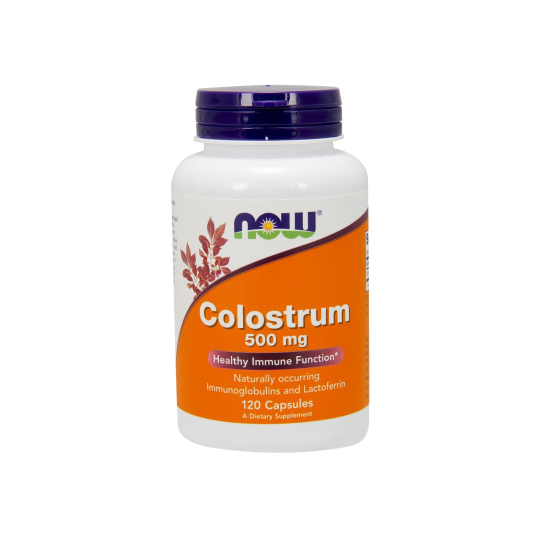 Now Foods Colostrum 500 mg 120 pflanzliche Kapseln.