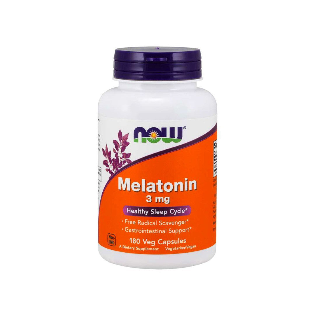 Now Foods Melatonin 3 mg 180 Veggie-Kapseln.