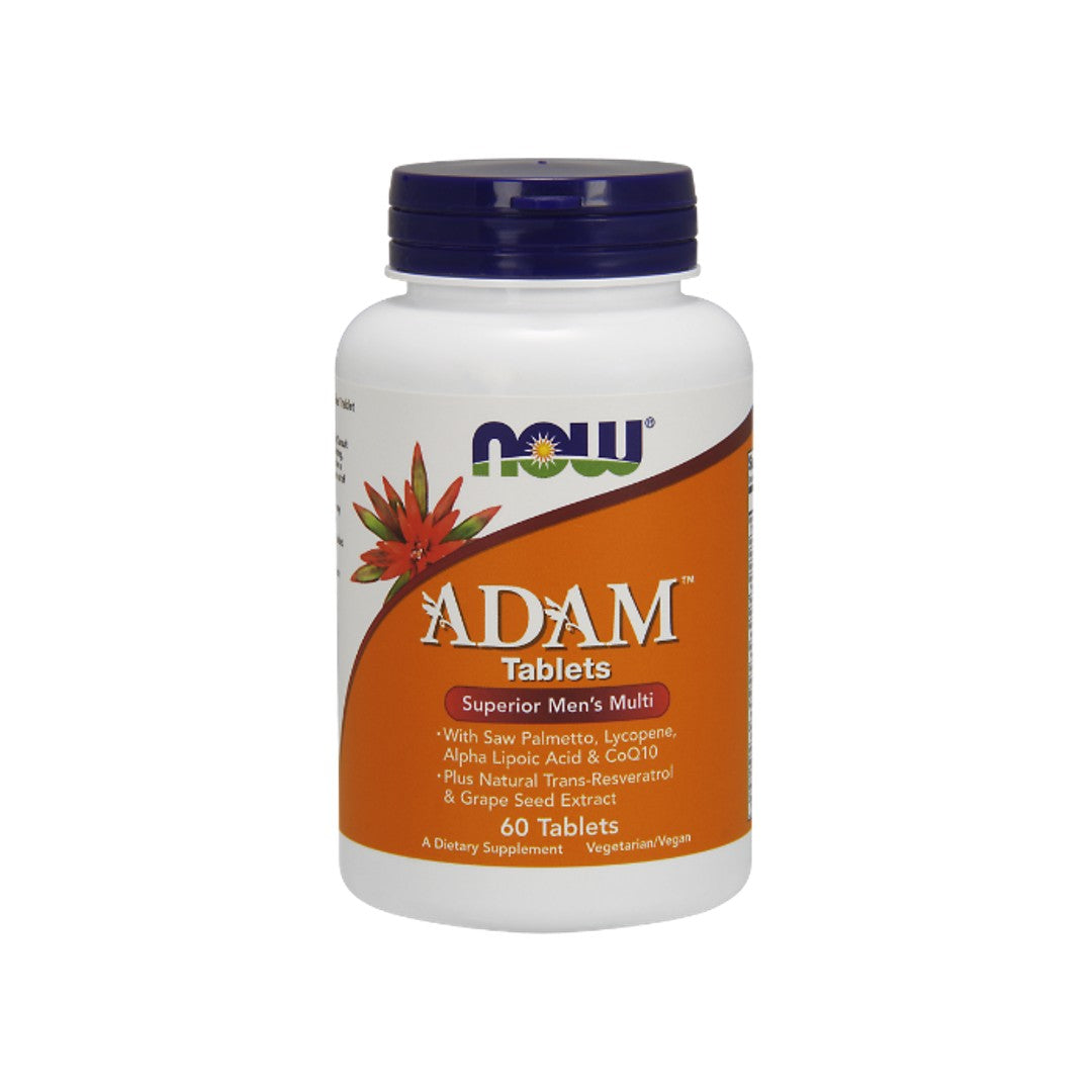 Now Foods ADAM Multivitamine & Mineralien für den Mann - 60 pflanzliche Tabletten.