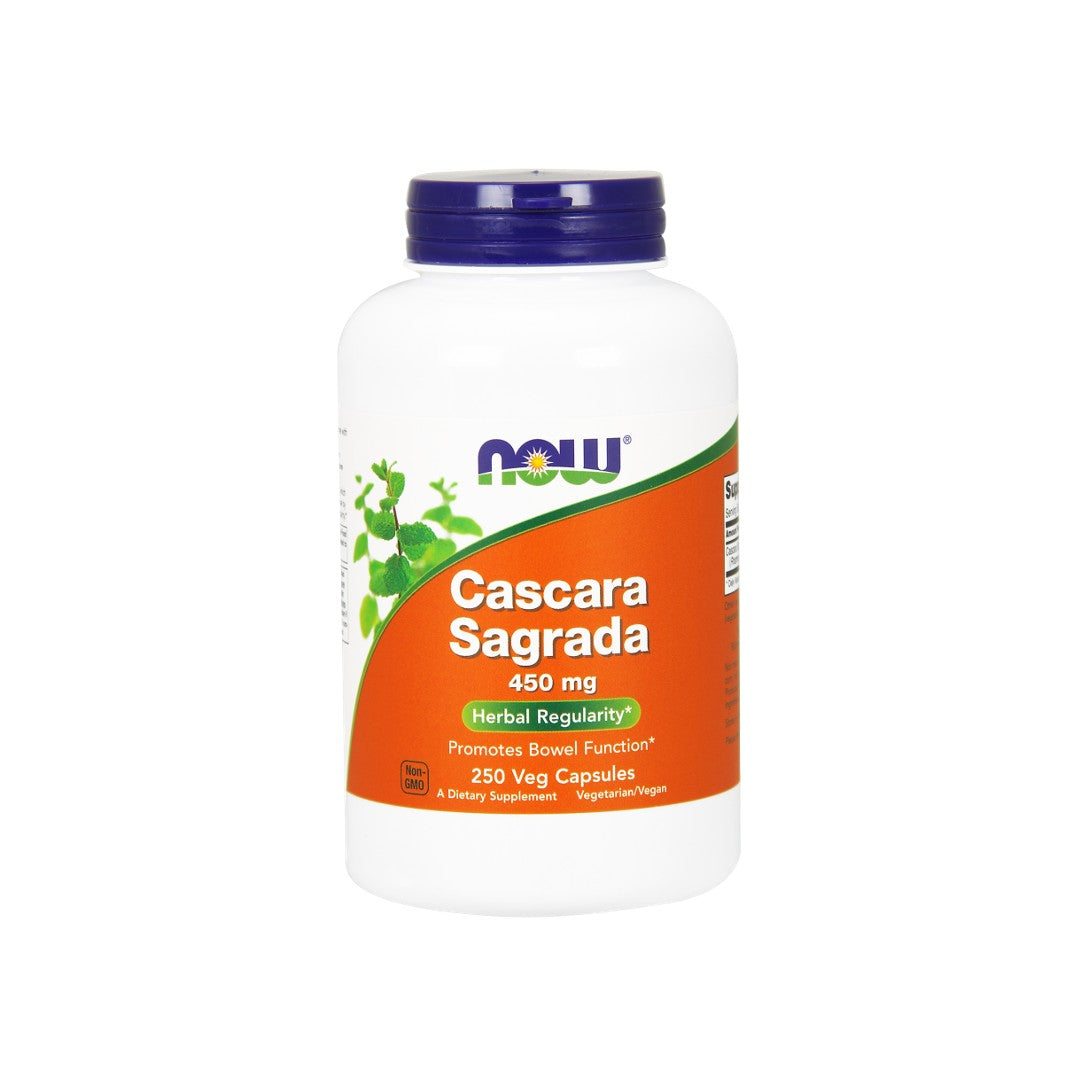 Now Foods Cascara Sagrada 450 mg 250 Kapseln.