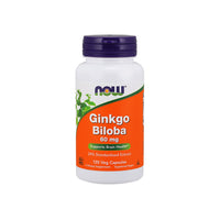 Vorschaubild für Now Foods Ginkgo Biloba Extrakt 24% 60 mg 120 Veggie-Kapseln.