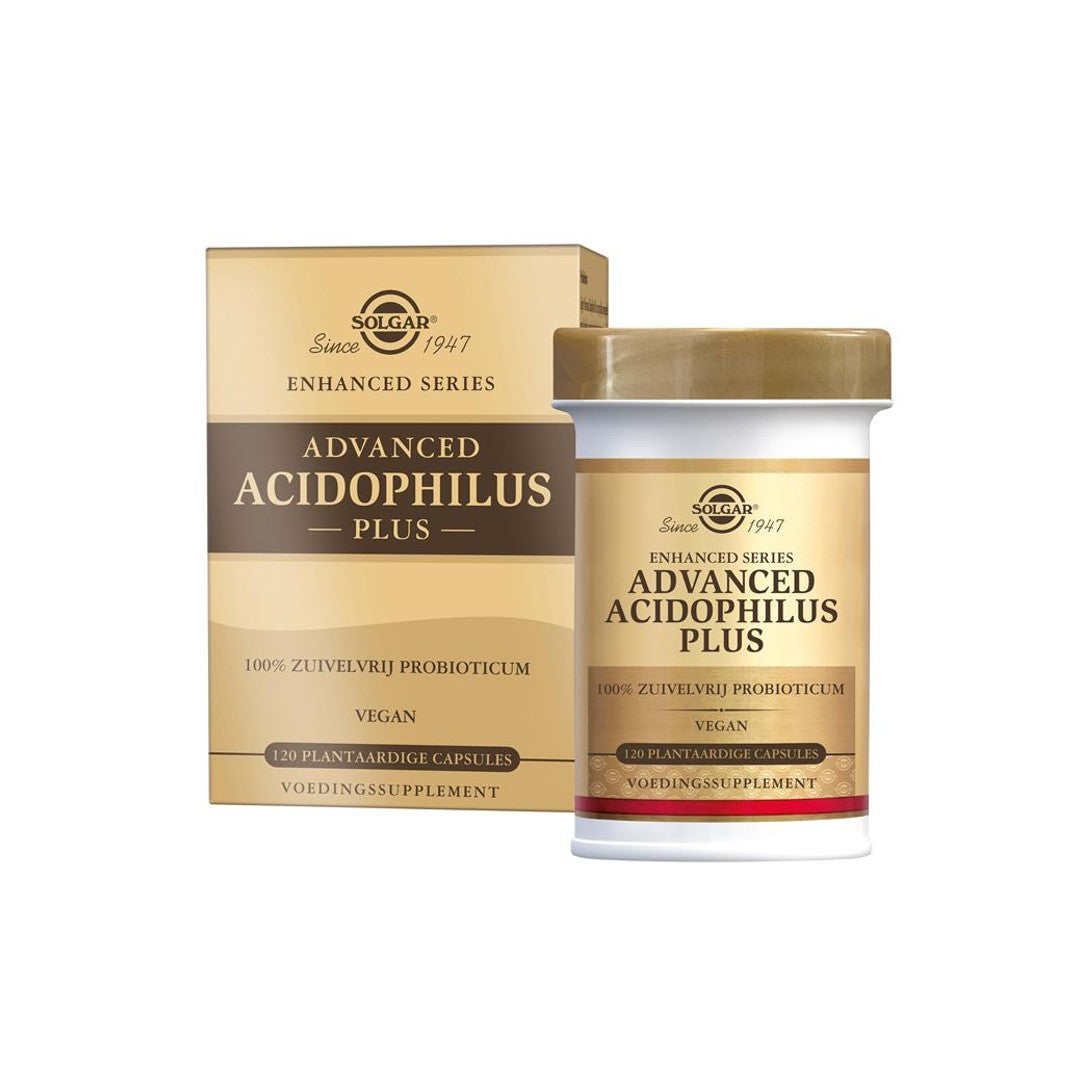 Advanced Acidophilus Plus 120 pflanzliche Kapseln - Vorderseite