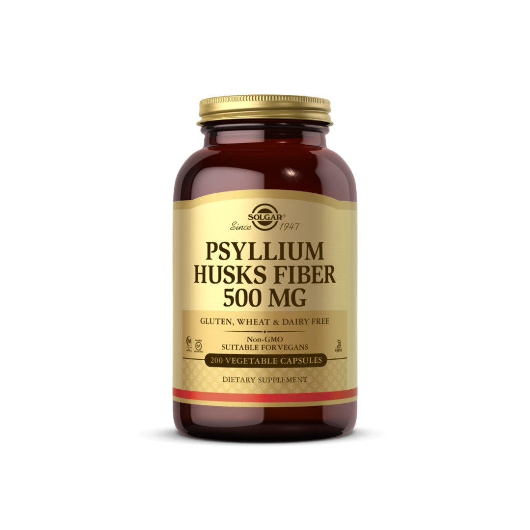 Solgar Psyllium Husks Fiber 500 mg 200 Veggie-Kapseln ist ein ballaststoffreiches Nahrungsergänzungsmittel, das die Gesundheit des Verdauungssystems unterstützt und bei der Gewichtsabnahme hilft.