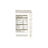 Vorschaubild für die Rückseite eines Etiketts von Solgar Ester-c Plus 1000 mg Vitamin C 180 Tabletten.