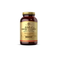 Vorschaubild für eine Flasche Solgar Ester-c Plus 1000 mg Vitamin C 180 Tabletten auf weißem Hintergrund.
