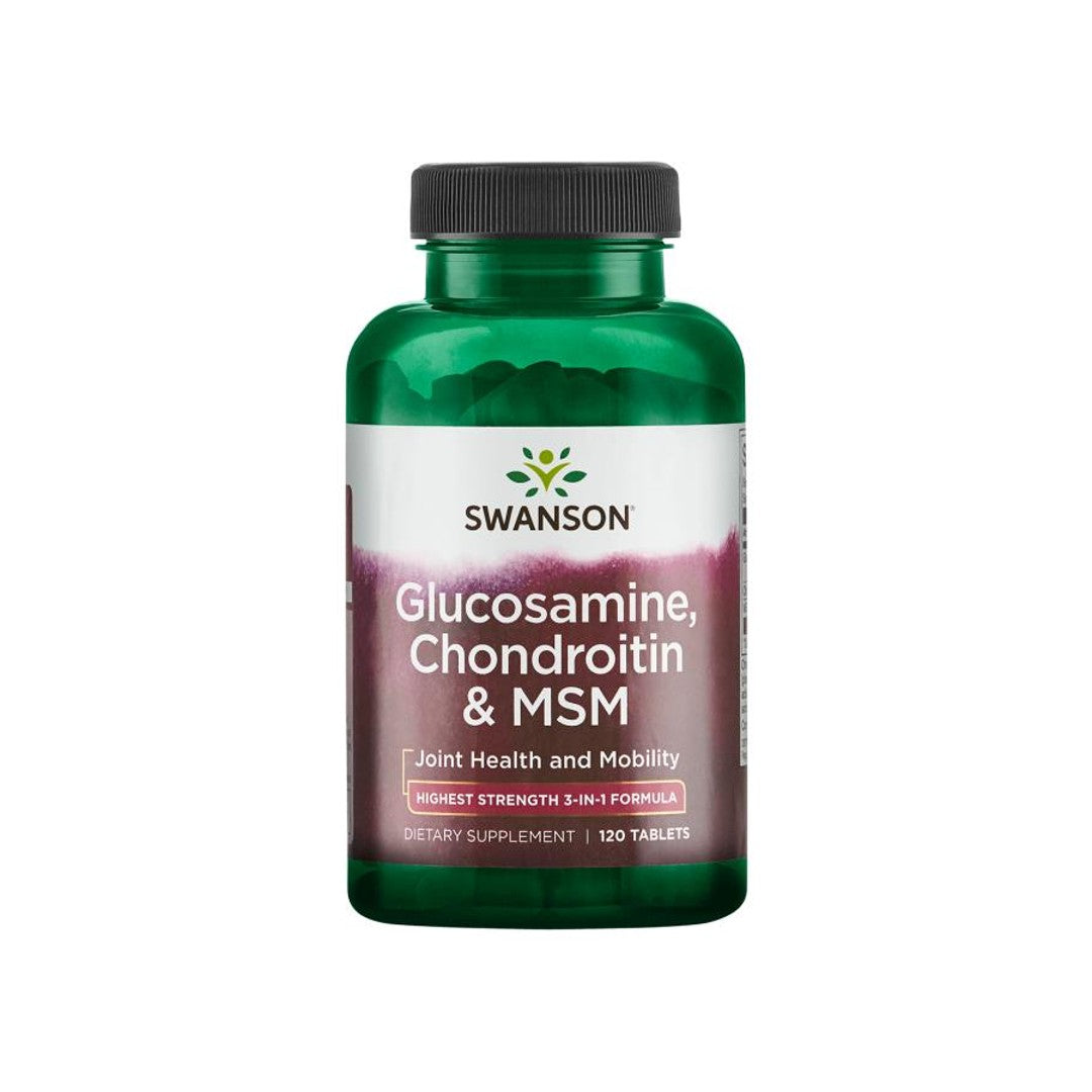 Swarson Glucosamin, Chondroitin & MSM - 120 Tabs.