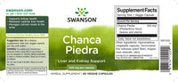 Vorschaubild für Swanson Chanca Piedra - 500 mg 60 pflanzliche Kapseln Nahrungsergänzungsmittel Etikett.