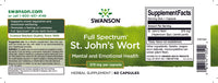Thumbnail for Swanson St. Johns Wort - 375 mg 60 caps for emotional wellness and mood support.