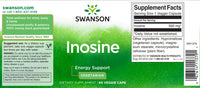 Vorschaubild für Das Etikett für Swanson Inosin - 500 mg 60 Veggie-Kapseln.