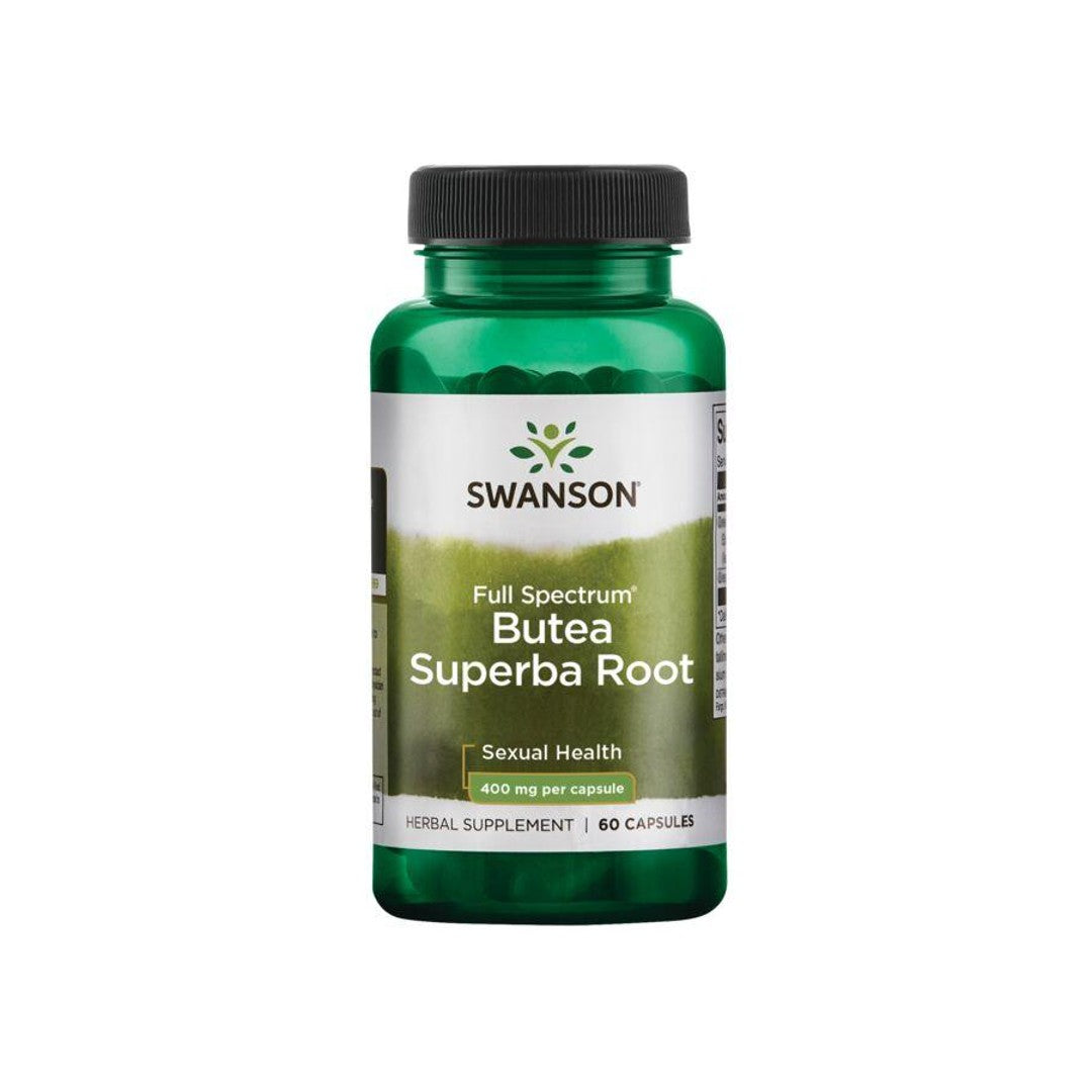Ein Nahrungsergänzungsmittel Flasche - 400 mg 60 Kapseln von Swanson's Butea Superba Root.