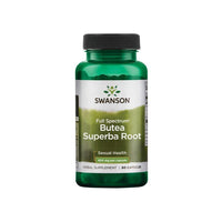 Vorschaubild für Ein Nahrungsergänzungsmittel Flasche - 400 mg 60 Kapseln von Swanson's Butea Superba Root.