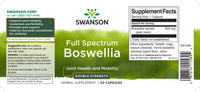 Vorschaubild für Swanson Boswellia - 800 mg 60 Kapseln Nahrungsergänzungsmittel.