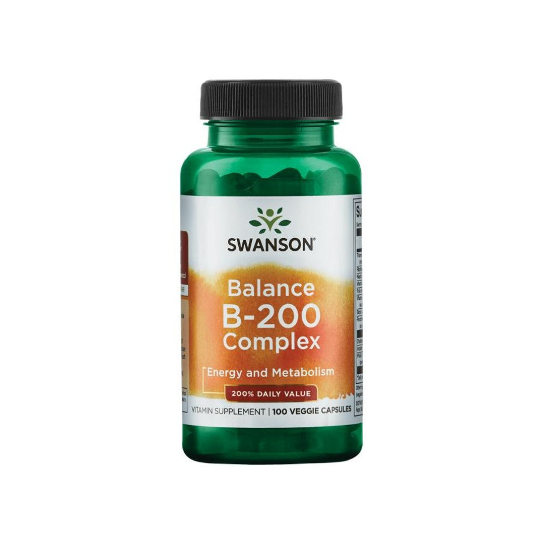 Swarson Balance B-200-Komplex: Nahrungsergänzungsmittel - 100 Veg Caps von Swanson.