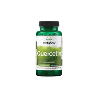 Vorschaubild für Eine Flasche Swanson Quercetin 475 mg 60 vcaps, ein starkes Antioxidans für das Immunsystem, auf einem weißen Hintergrund.