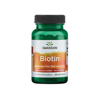 Vorschaubild für Swanson Biotin - 10000 mcg, ein Nahrungsergänzungsmittel in Form von 60 Softgels.