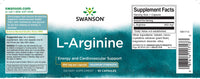 Vorschaubild für L-Arginin - 850 mg 90 Kapseln - Etikett