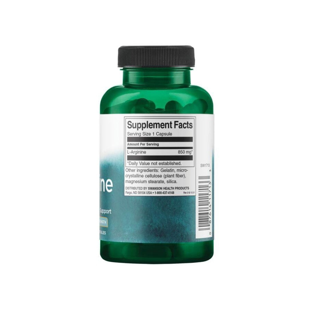 L-Arginin - 850 mg 90 Kapseln - Fakten zur Nahrungsergänzung