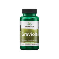 Vorschaubild für Eine Flasche Swanson Graviola - 530 mg 60 Kapseln.